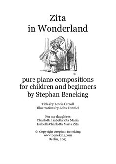 Zita in Wonderland - 24 pure piano miniatures in neoclassical style for children and beginners